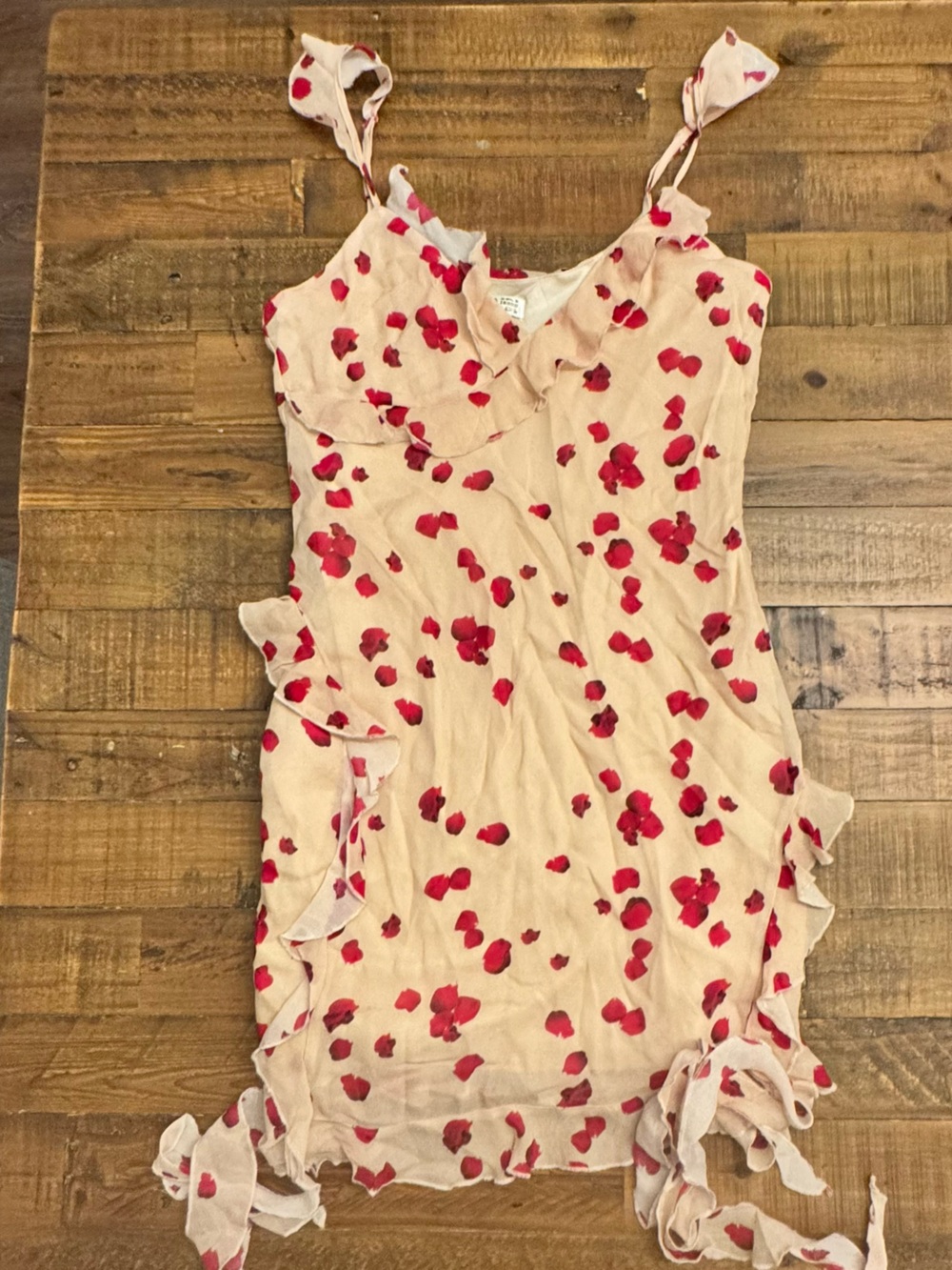SAEMDI Ruffled Chiffon Mini Dress - Picture 2 of 8